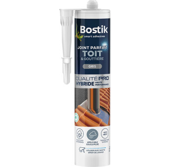 BOSTIK Joint Parfait Toit et Gouttière gris 290ml