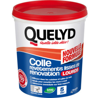 Colle QUELYD revêtement mural lisse de rénovation lourd 1kg