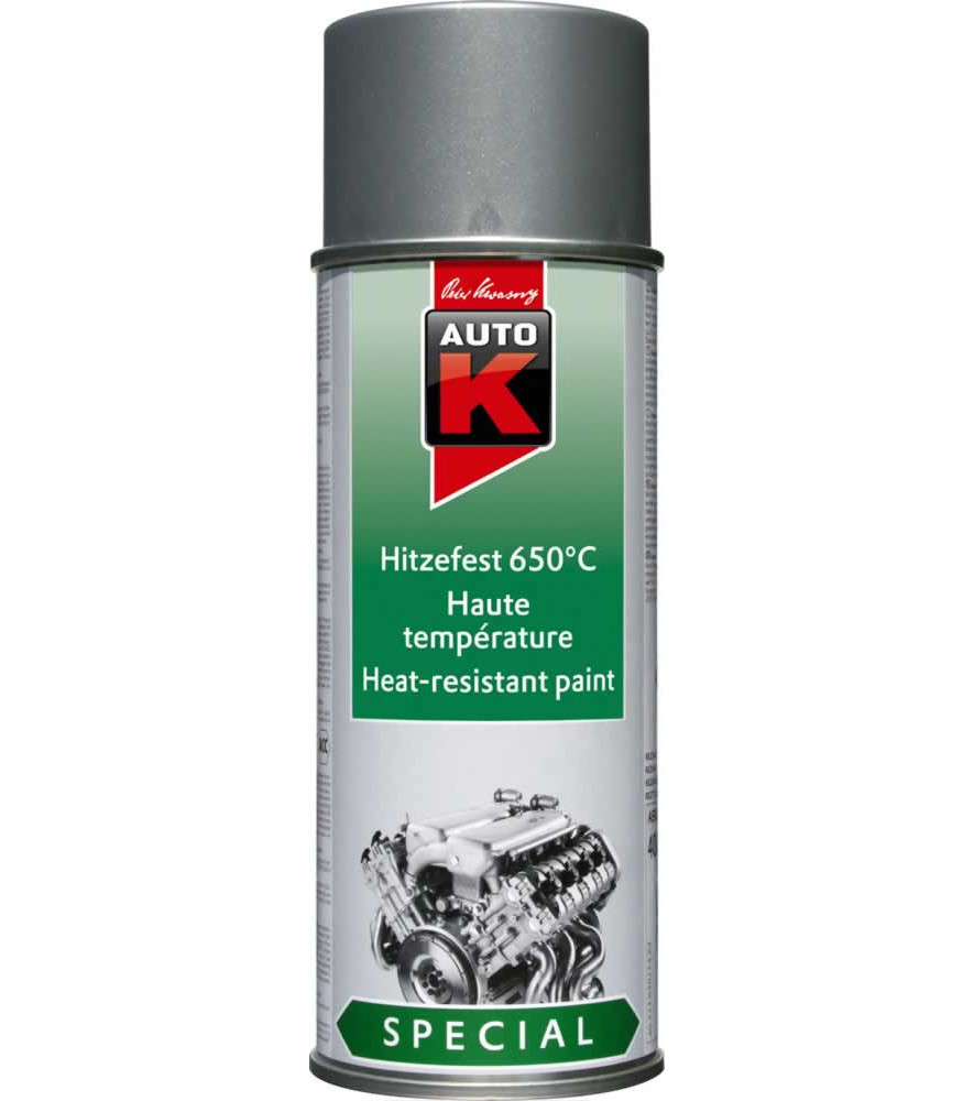 Peinture haute température 650°C AUTO-K 400ml argent