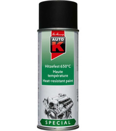 Peinture haute température 650°C AUTO-K 400ml noir