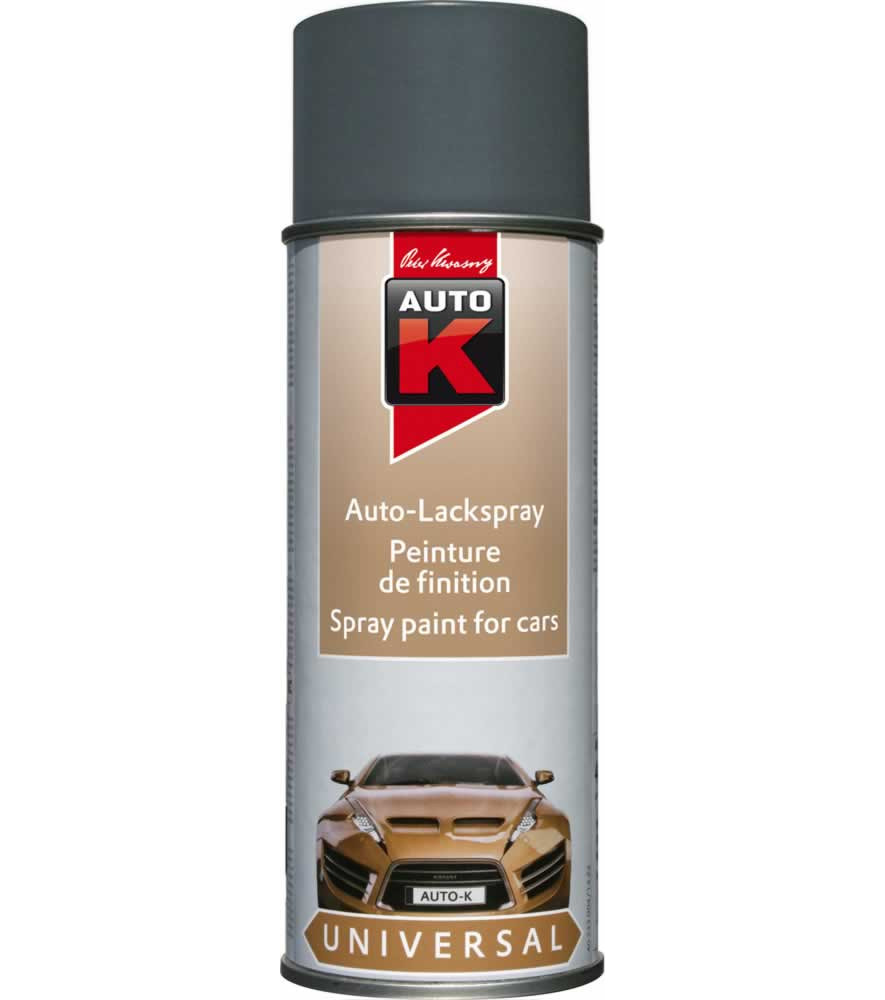 Peinture de finition AUTO-K 400ml gris galinite satin