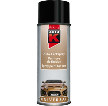 Peinture de finition AUTO-K 400ml noir brillant