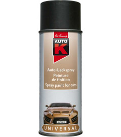 Peinture de finition AUTO-K 400ml noir mat