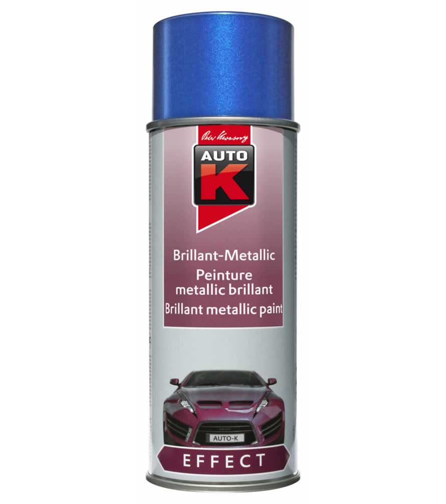 Peinture métalisée AUTO-K 400ml bleu le mans