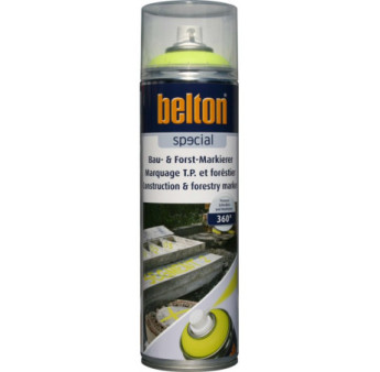 Peinture BELTON marquage TP & Forestier jaune néon 0,5L