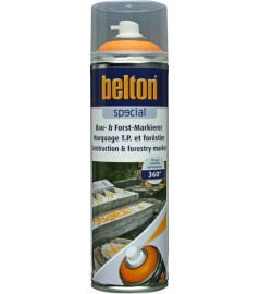 Peinture BELTON marquage TP & Forestier orange signal 0,5L