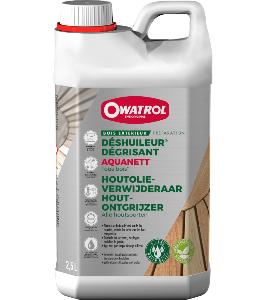 Déshuileur bois OWATROL Aquanett 2,5L