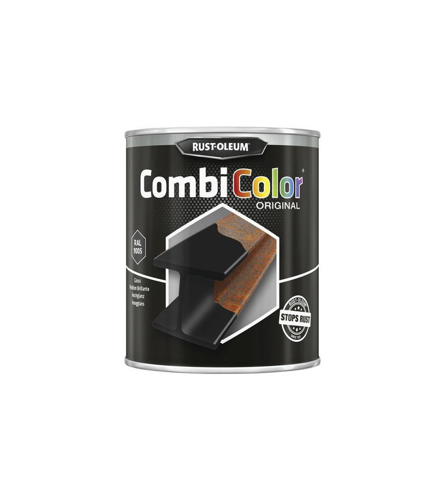 Peinture RUST-OLEUM Combicolor Original mat noir RAL 9005 0,75L