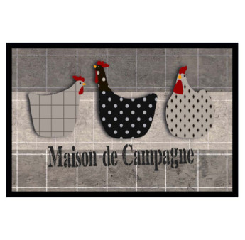 Tapis Déco Velvet Maison de Campagne 40x60cm