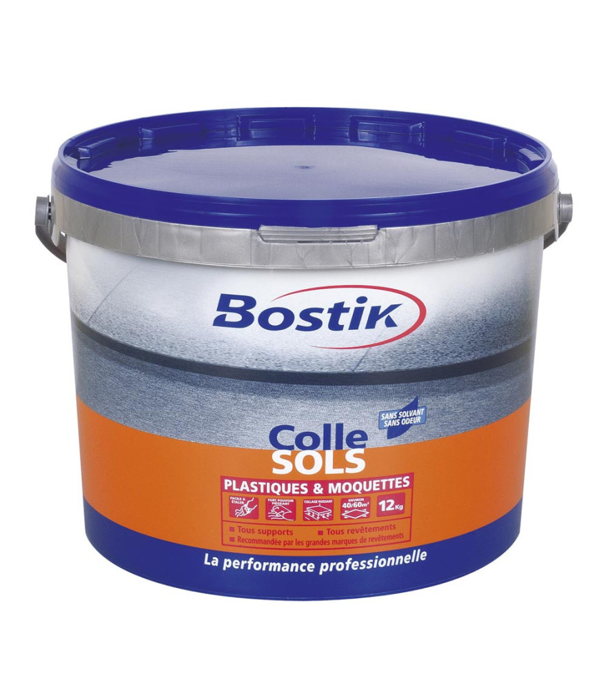 Colle sol BOSTIK PRO Moquettes et Plastiques spécial chantier 20kg