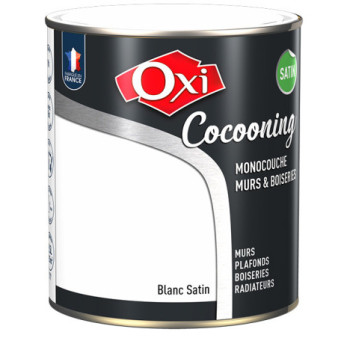 Peinture OXI murs et boiseries COCOONING satin  blanc  2,5L