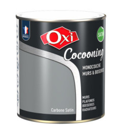 Peinture OXI murs et boiseries COCOONING satin  carbone  2,5L