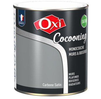 Peinture OXI murs et boiseries COCOONING satin  carbone  2,5L