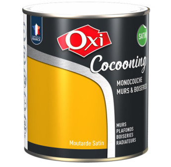 Peinture OXI murs et boiseries COCOONING satin  moutarde  2,5L