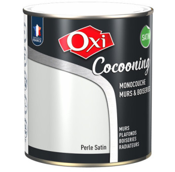 Peinture OXI murs et boiseries COCOONING satin  perle  2,5L
