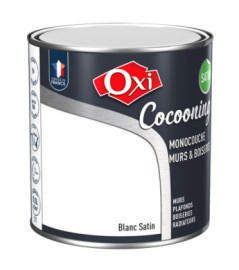 Peinture OXI murs et boiseries COCOONING satin  blanc  0,5L