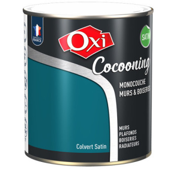 Peinture OXI murs et boiseries COCOONING satin  colvert  0,5L