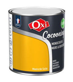 Peinture OXI murs et boiseries COCOONING satin  moutarde  0,5L