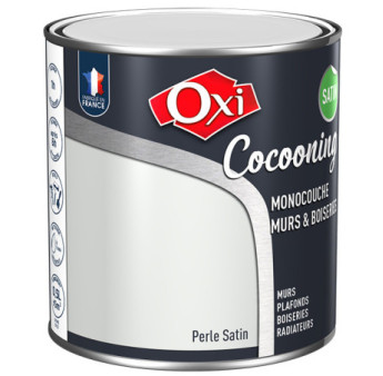 Peinture OXI murs et boiseries COCOONING satin  perle  0,5L