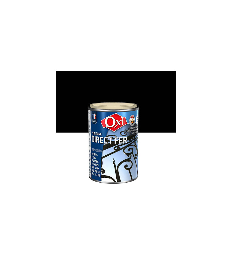 Peinture OXI direct fer noir brillant 250ml Peinture OXI direct fer noir brillant 250ml