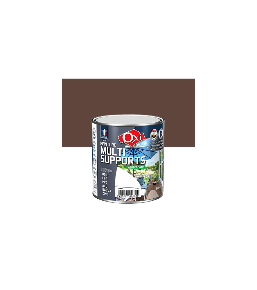Peinture OXI multi-supports Top3+ armagnac satin 0,5L Peinture OXI multi-supports Top3+ armagnac satin 0,5L