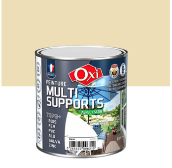 Peinture OXI multi-supports Top3+ blanc crème satin 0,5L