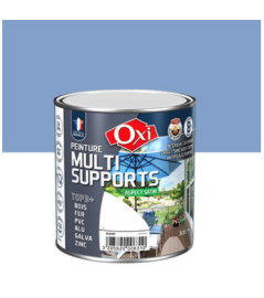 Peinture OXI multi-supports Top3+ bleu lavande satin 0,5L