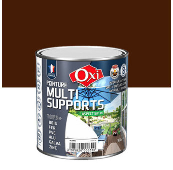 Peinture OXI multi-supports Top3+ brun satin 0,5L