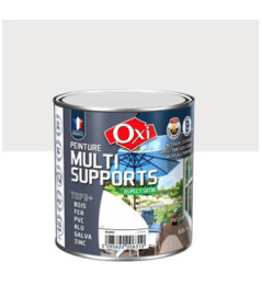 Peinture OXI multi-supports Top3+ gris clair satin 0,5L