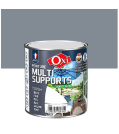 Peinture OXI multi-supports Top3+ gris foncé satin 0,5L