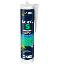 Mastic BOSTIK Acryl S blanc 310ml