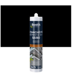 Mastic BOSTIK S590 Etanchéité Bâtiment 4en1 noir 300ml