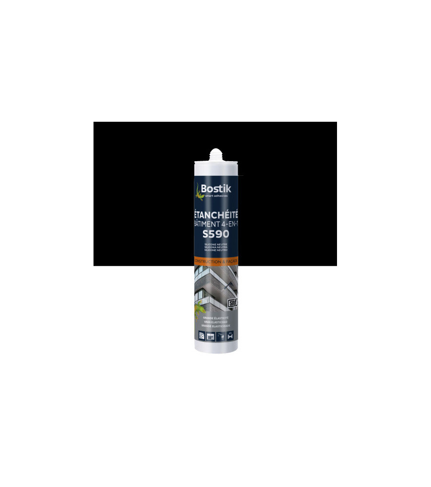 Mastic BOSTIK S590 Etanchéité Bâtiment 4en1 noir 300ml