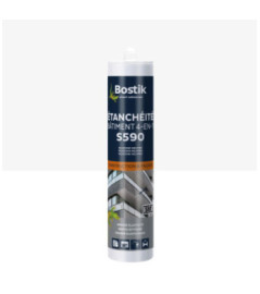 Mastic BOSTIK S590 Etanchéité Bâtiment 4en1 transparent 300ml