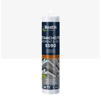 Mastic BOSTIK S590 Etanchéité Bâtiment 4en1 transparent 300ml