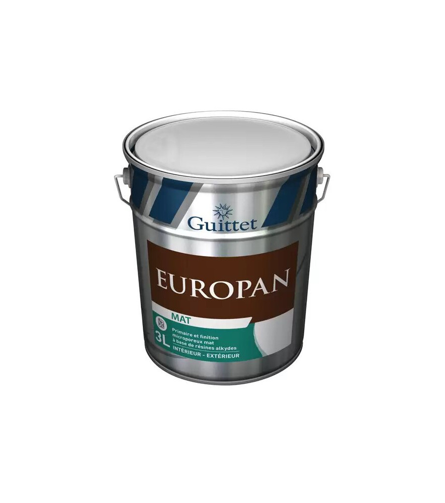 Peinture GUITTET Europan Mat base GUP 3L Peinture GUITTET Europan Mat base GUP 3L