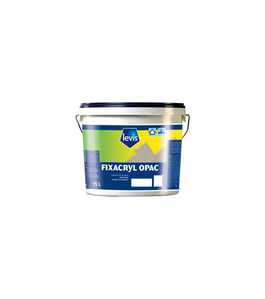 Peinture LEVIS Fixacryl Opac blanc 15L