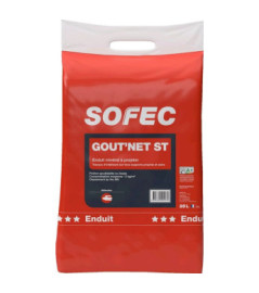 Enduit SOFEC Gout'net ST finition blanc 25kg