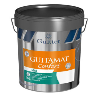 Peinture GUITTET Guitamat Confort D2/3 blanc 15L