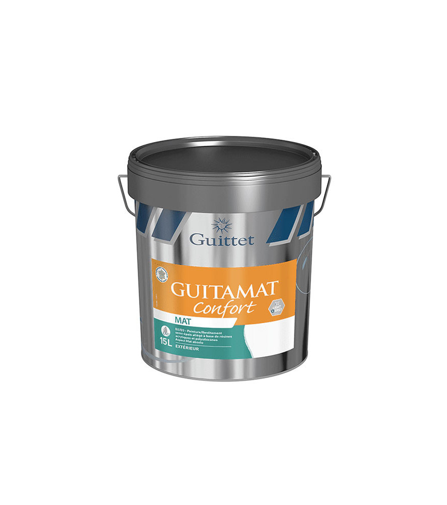 Peinture GUITTET Guitamat Confort D2/3 base GUP 15L Peinture GUITTET Guitamat Confort D2/3 base GUP 15L