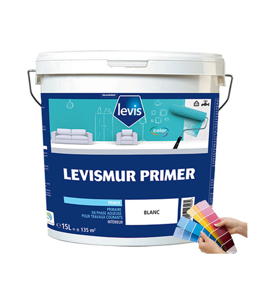 Peinture LEVIS Levismur Primer blanc 1L Peinture LEVIS Levismur Primer blanc 1L