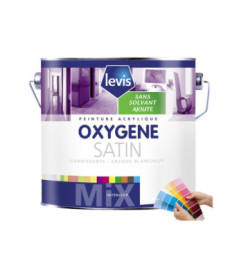 Peinture LEVIS Oxygène satin blanc 1L