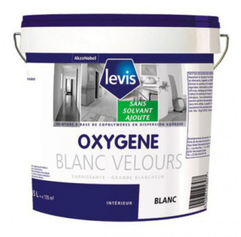 Peinture LEVIS Oxygène velours blanc 15L