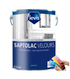 Peinture LEVIS Saptolac velours blanc 1L