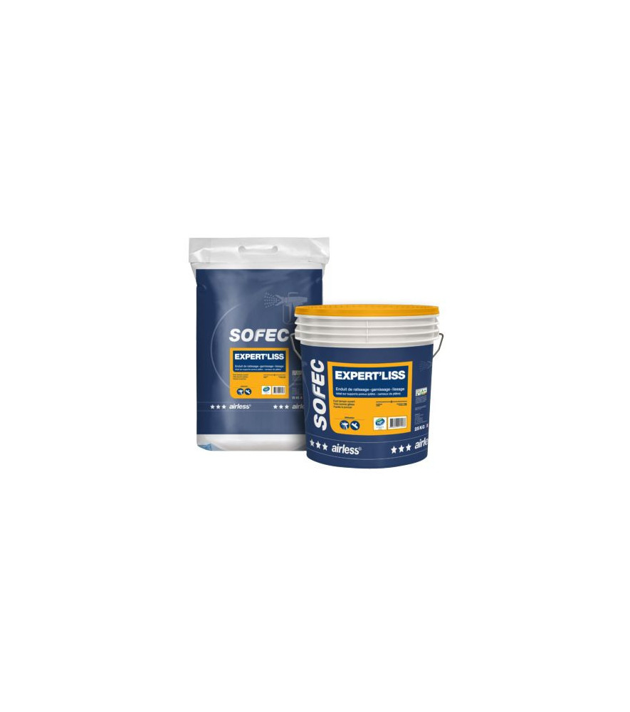 Enduit Expert'Liss SOFEC blanc 25kg Enduit Expert'Liss SOFEC blanc 25kg