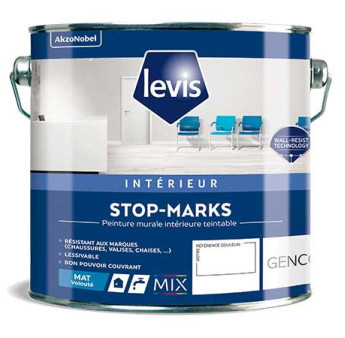 Peinture LEVIS Stop-Marks mat velouté base W 5L