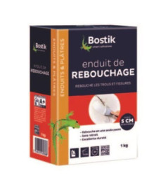 Enduit de rebouchage poudre BOSTIK Gamme GSB 1kg