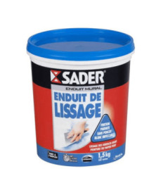 Enduit de lissage pâte SADER Gamme GSA 1,5kg