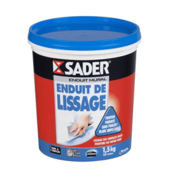 Enduit de lissage pâte SADER Gamme GSA 1,5kg