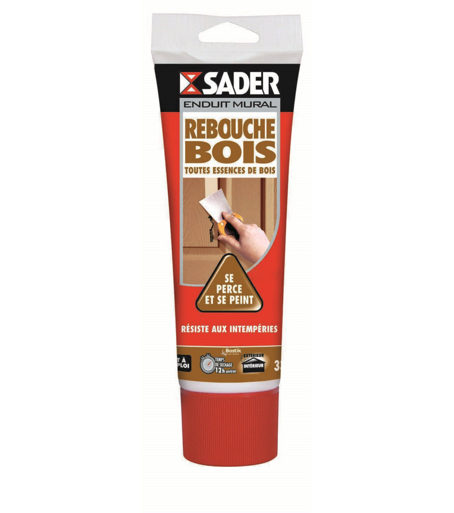 Enduit pâte rebouche bois SADER Gamme GSA 330g Enduit pâte rebouche bois SADER Gamme GSA 330g